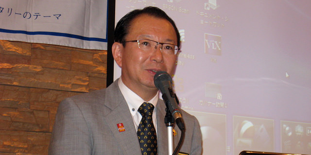 都筑文男ガバナー公式訪問